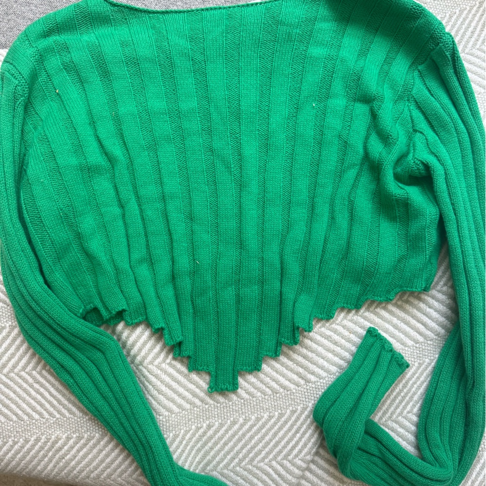 Cropped green top from revolve
